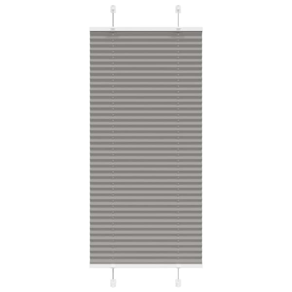 vidaXL Plisségardin Antracit 55x150 cm Stofbredde 54,4 cm Polyester