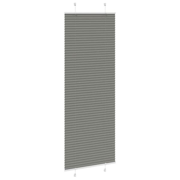 vidaXL Plisségardin Antracit 80x200 cm Stofbredde 79,4 cm Polyester