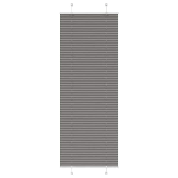vidaXL Plisségardin Antracit 80x200 cm Stofbredde 79,4 cm Polyester