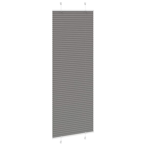 vidaXL plisségardin antrasitt 70x200 cm Stoff Bredde 69,4 cm Polyester