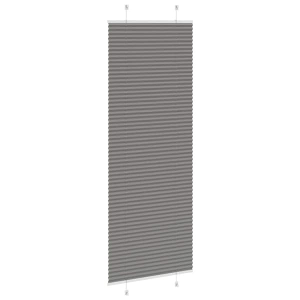 vidaXL plisségardin antrasitt 70x200 cm Stoff Bredde 69,4 cm Polyester