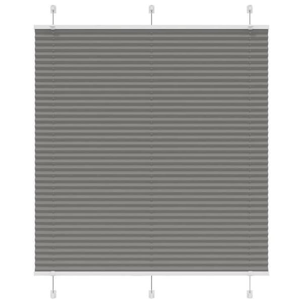 vidaXL plisségardin antrasitt 120x100cm Stoff Bredde 119,4cm Polyester