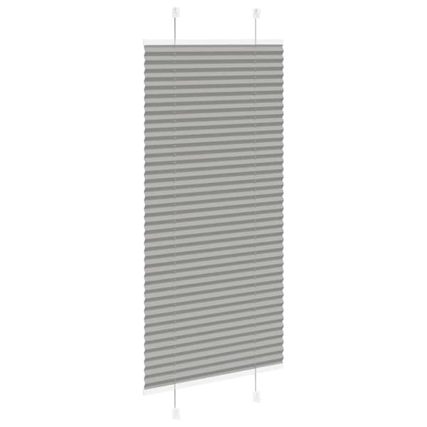vidaXL plisségardin antrasitt 55x150 cm Stoff Bredde 54,4 cm Polyester