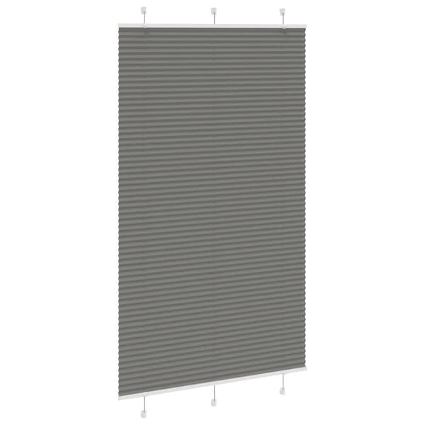 vidaXL plisségardin antrasitt 120x200cm Stoff Bredde 119,4cm Polyester
