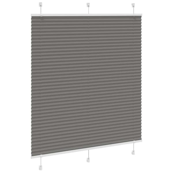 vidaXL plisségardin antrasitt 120x150cm Stoff Bredde 119,4cm Polyester