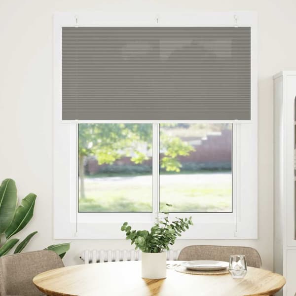 vidaXL plisségardin antrasitt 120x150cm Stoff Bredde 119,4cm Polyester