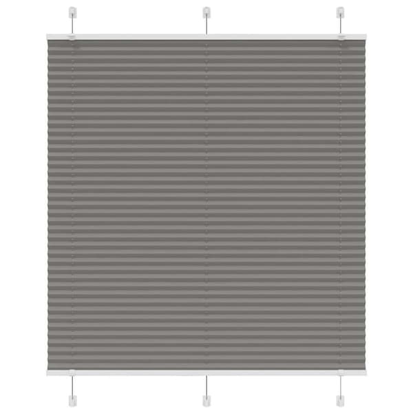 vidaXL plisségardin antrasitt 120x150cm Stoff Bredde 119,4cm Polyester