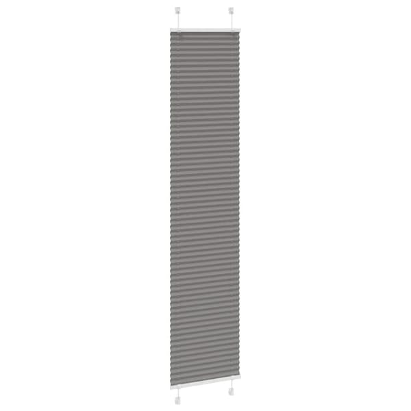 vidaXL plisségardin antrasitt 50x200 cm Stoff Bredde 49,4 cm Polyester