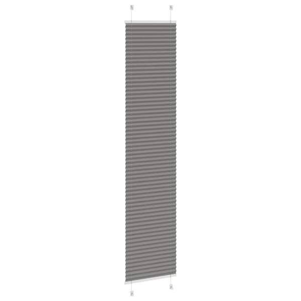 vidaXL plisségardin antrasitt 50x200 cm Stoff Bredde 49,4 cm Polyester