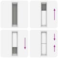Miniatyrbilde 7 av 11: vidaXL plisségardin antrasitt 50x200 cm Stoff Bredde 49,4 cm Polyester