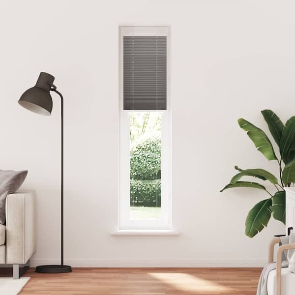 vidaXL plisségardin antrasitt 50x200 cm Stoff Bredde 49,4 cm Polyester