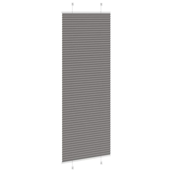 vidaXL plisségardin antrasitt 80x200 cm Stoff Bredde 79,4 cm Polyester