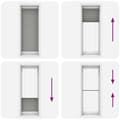 Miniatyrbilde 8 av 11: vidaXL plisségardin antrasitt 80x200 cm Stoff Bredde 79,4 cm Polyester