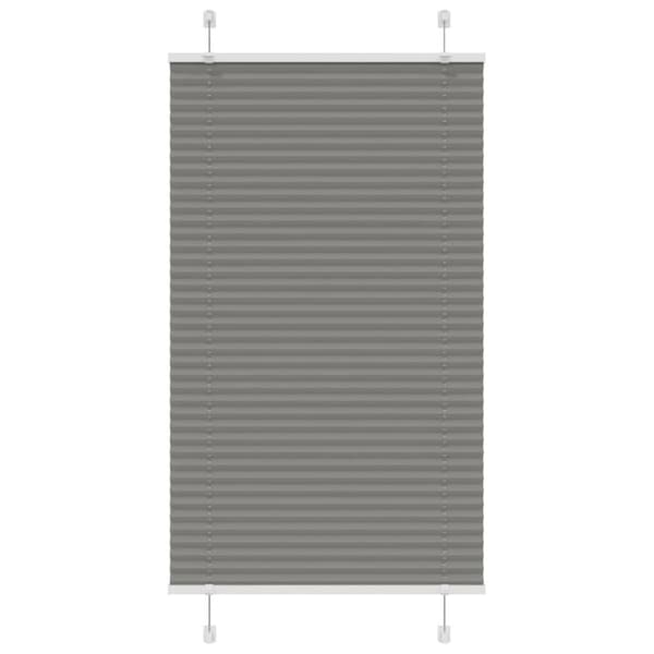 vidaXL Plisségardin Antracit 80x150 cm Stofbredde 79,4 cm Polyester