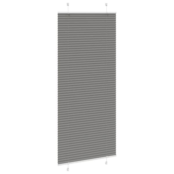 vidaXL plisségardin antrasitt 90x200 cm Stoff Bredde 89,4 cm Polyester