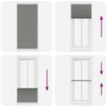 Miniatyrbilde 7 av 11: vidaXL plisségardin antrasitt 90x200 cm Stoff Bredde 89,4 cm Polyester