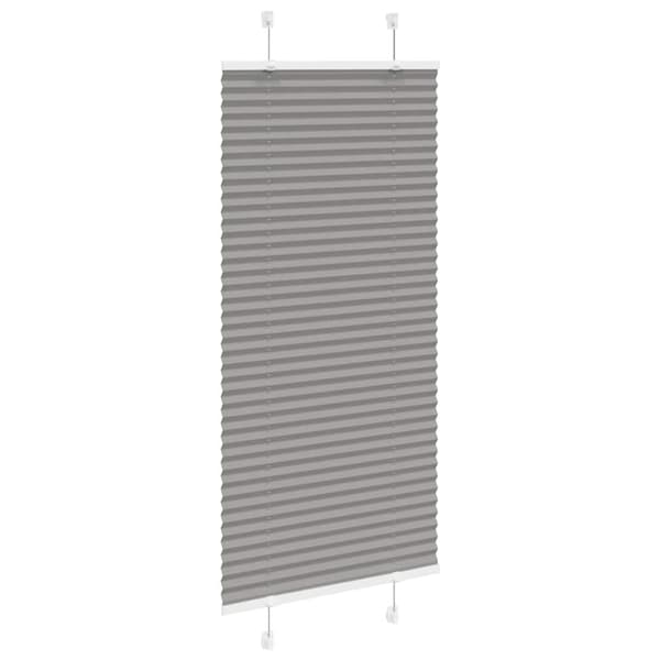 vidaXL Plisserad persienn antracit 65x150cm tyg bredd 64,4cm polyester