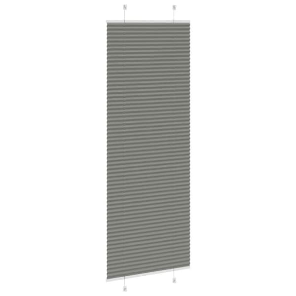vidaXL plisségardin antrasitt 75x200 cm Stoff Bredde 74,4 cm Polyester
