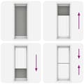 Miniatyrbilde 8 av 11: vidaXL plisségardin antrasitt 75x200 cm Stoff Bredde 74,4 cm Polyester