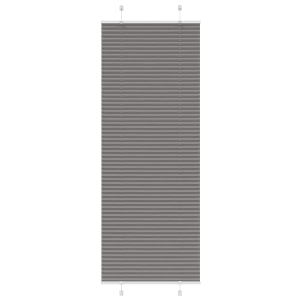 vidaXL plisségardin antrasitt 75x200 cm Stoff Bredde 74,4 cm Polyester