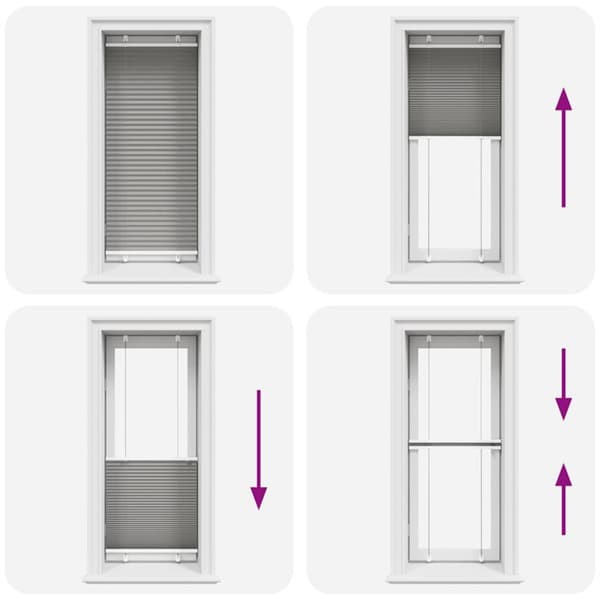 vidaXL laskostettu sokea antrasiitti 60x150 cm kankaan leveys 59,4 cm