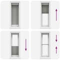 Miniatyrbillede 7 af 11: vidaXL Plisségardin Antracit 50x150 cm Stofbredde 49,4 cm Polyester