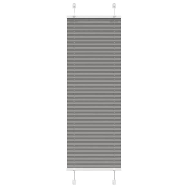 vidaXL Plisségardin Antracit 50x150 cm Stofbredde 49,4 cm Polyester