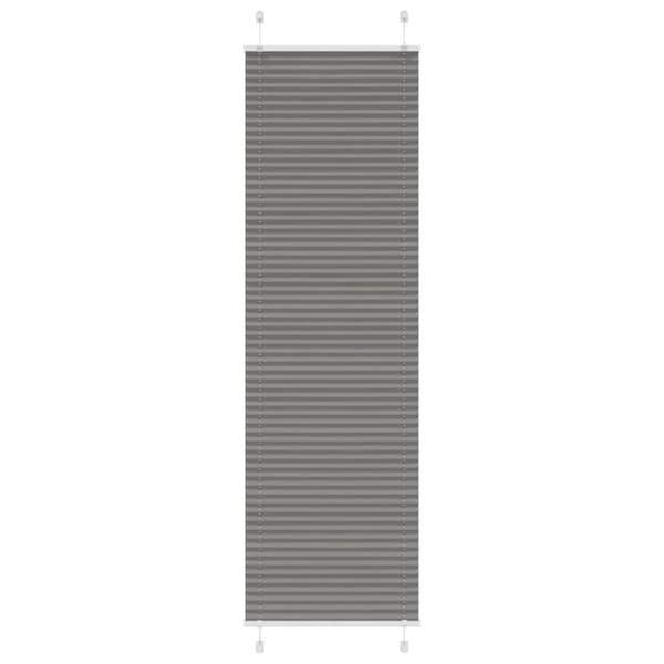 vidaXL plisségardin antrasitt 55x200 cm Stoff Bredde 54,4 cm Polyester