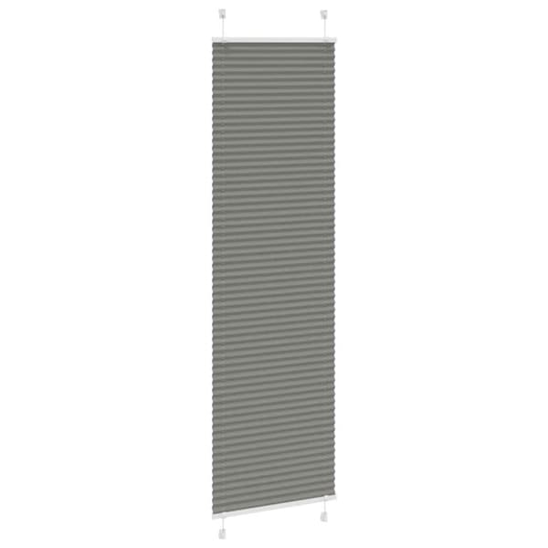 vidaXL plisségardin antrasitt 60x200 cm Stoff Bredde 59,4 cm Polyester