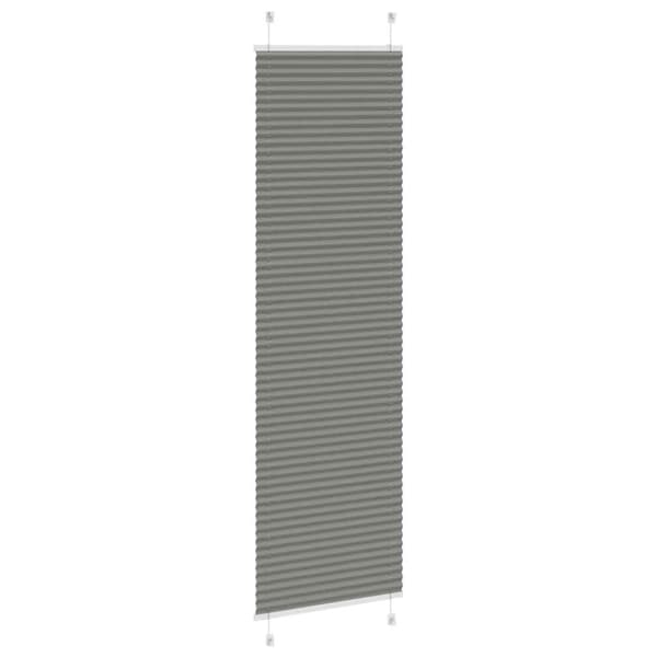 vidaXL plisségardin antrasitt 60x200 cm Stoff Bredde 59,4 cm Polyester