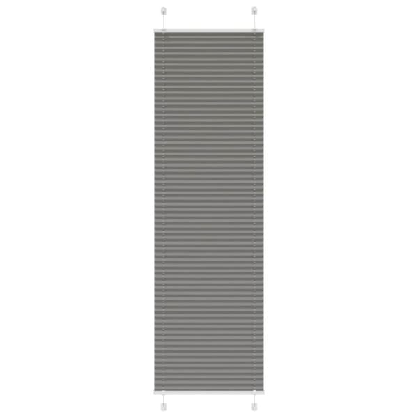 vidaXL plisségardin antrasitt 60x200 cm Stoff Bredde 59,4 cm Polyester