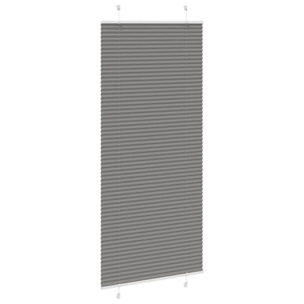 vidaXL Plisserad persienn antracit 95x200cm tyg bredd 94,4cm polyester