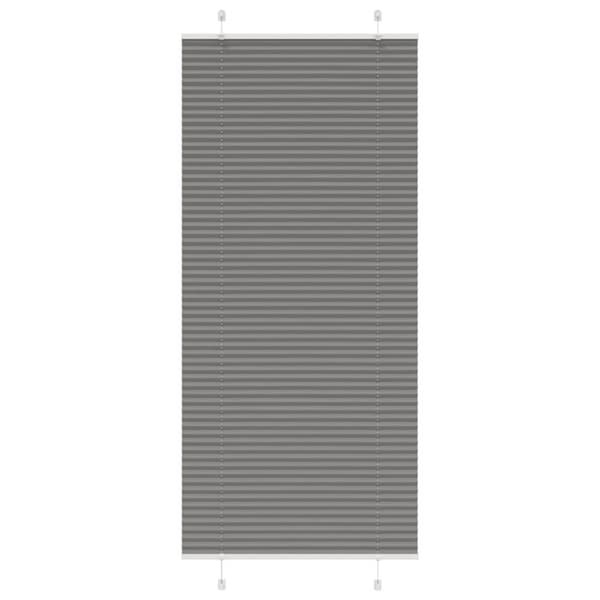 vidaXL Plisserad persienn antracit 95x200cm tyg bredd 94,4cm polyester