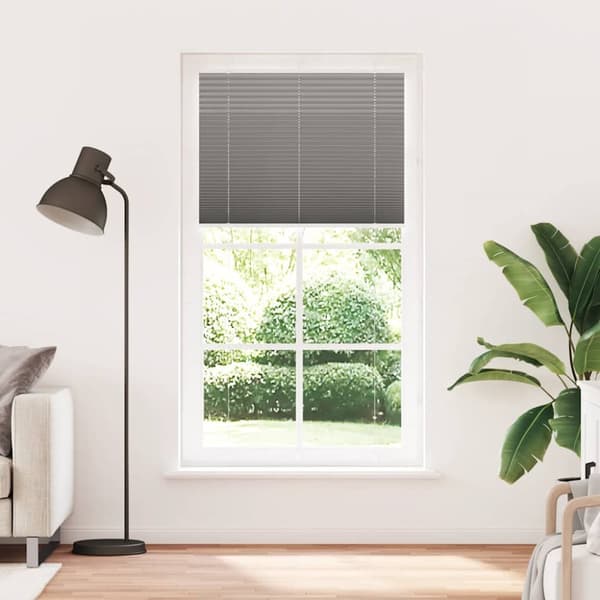 vidaXL Plisserad persienn antracit 105x200 cm tyg bredd 104,4 cm
