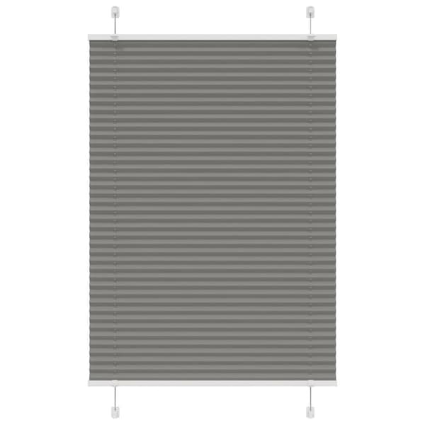 vidaXL Plisségardin Antracit 90x150 cm Stofbredde 89,4 cm Polyester