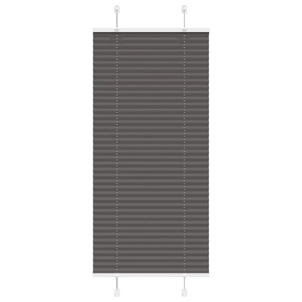 vidaXL plisségardin sort 65x100 cm Stoff Bredde 64,4 cm Polyester