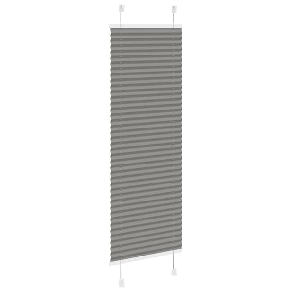 vidaXL plisségardin antrasitt 50x150 cm Stoff Bredde 49,4 cm Polyester