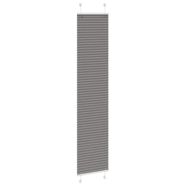 vidaXL Plisségardin Antracit 50x200 cm Stofbredde 49,4 cm Polyester