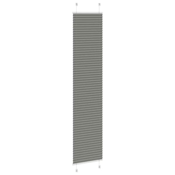 vidaXL Plisségardin Antracit 50x200 cm Stofbredde 49,4 cm Polyester