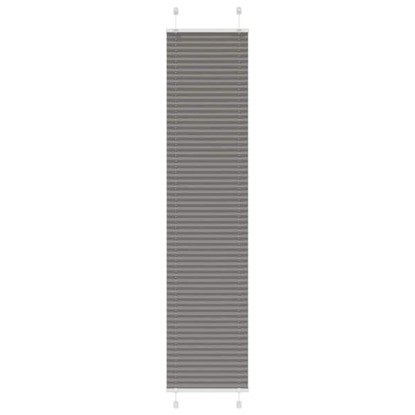 vidaXL Plisségardin Antracit 50x200 cm Stofbredde 49,4 cm Polyester