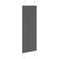 Miniatyrbilde 3 av 11: vidaXL plisségardin sort 50x100 cm Stoff Bredde 49,4 cm Polyester