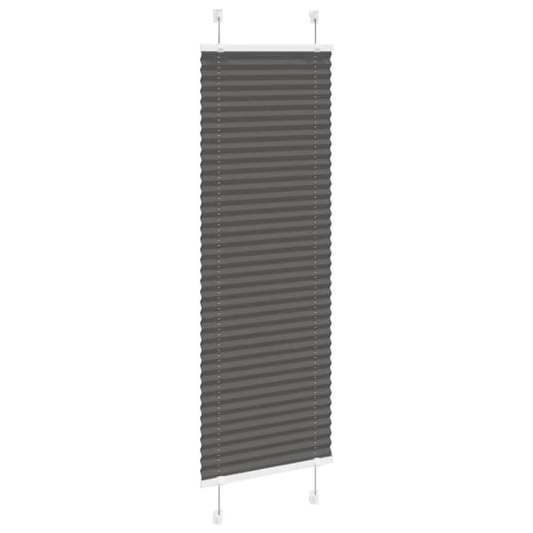 vidaXL Plisségardin Sort 50x100 cm Stofbredde 49,4 cm Polyester