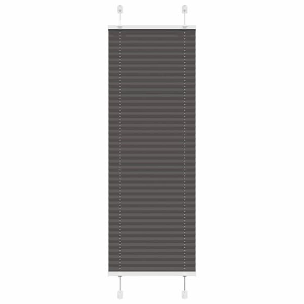 vidaXL Plisségardin Sort 50x100 cm Stofbredde 49,4 cm Polyester