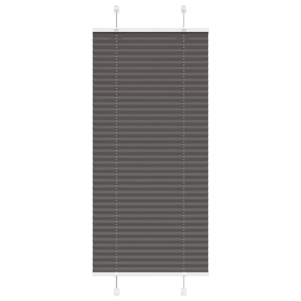 vidaXL Plisségardin Sort 60x100 cm Stofbredde 59,4 cm Polyester