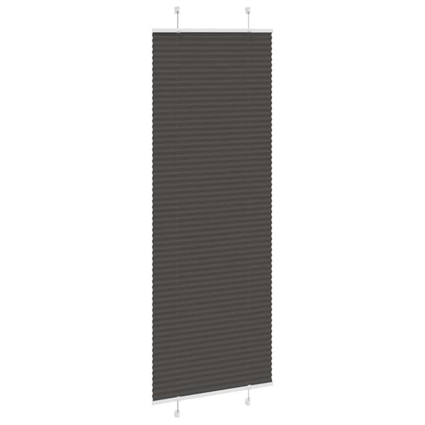 vidaXL plisségardin sort 75x200 cm Stoff Bredde 74,4 cm Polyester