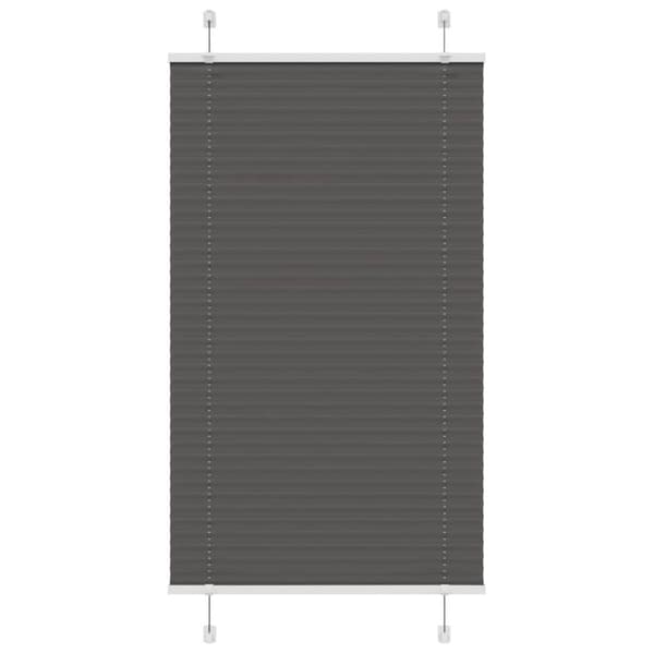 vidaXL Plisserad persienn svart 70x150 cm tyg bredd 69,4 cm polyester