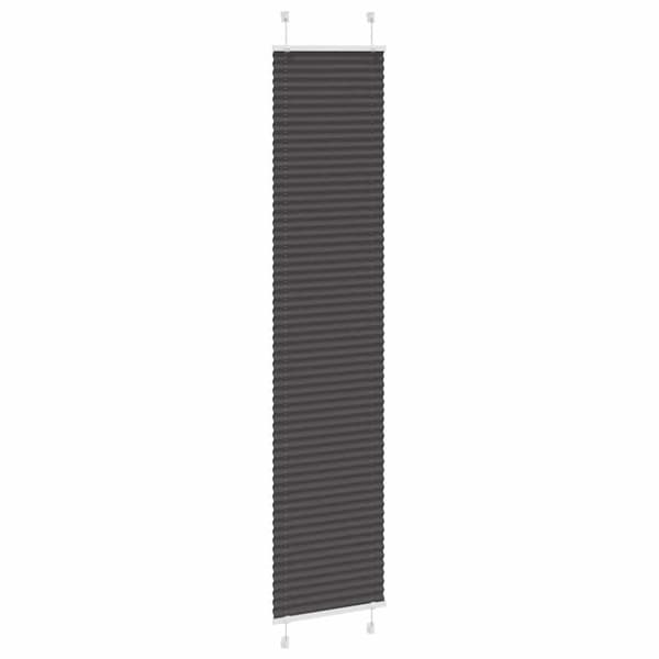 vidaXL plisségardin sort 40x200 cm Stoff Bredde 39,4 cm Polyester