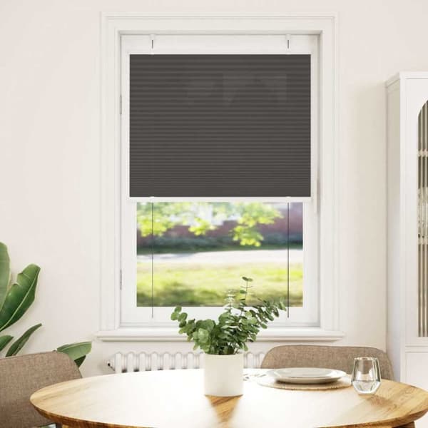 vidaXL laskostettu blind Musta 80x100 cm Kankaan leveys 79,4 cm
