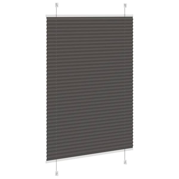 vidaXL laskostettu blindi musta 85x150 cm kankaan leveys 84,4 cm