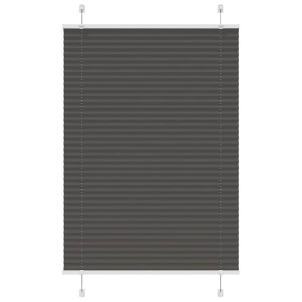 vidaXL laskostettu blindi musta 85x150 cm kankaan leveys 84,4 cm